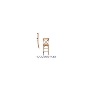 Crossback Wooden Stool