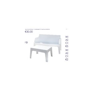 White Plastic Table