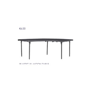 Plastic Xl Moon Table