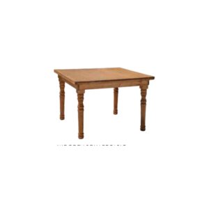Wooden Square Table – Natural Wood