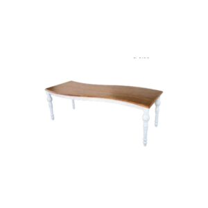 Wooden Table with White Legs 100 × 240 × 75 cm