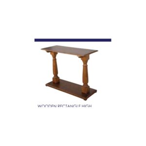 Wooden Rectangle High