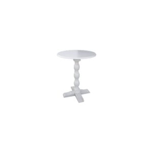 White Wooden Top Round