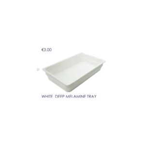 White Deep Melamine Tray