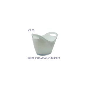 White Champagne Bucket