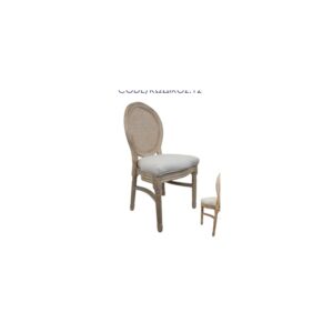 Crossback Wooden Rattan Seat Chair