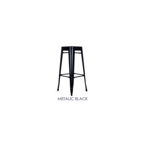 Metallic Black Stool