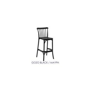 Gozo Black Stool