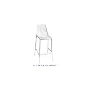 Plastic Bar Stool White
