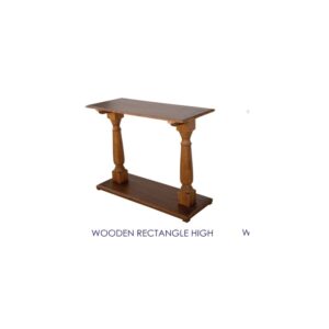 Wooden Rectangle High Table
