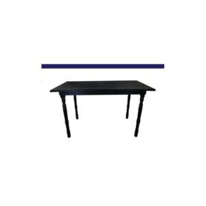 Wooden Black Rectangle High Table