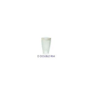 Gold Double Rim Water Glass