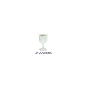 Gold Double Rim Wine Glass