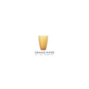 Orange Water Glass