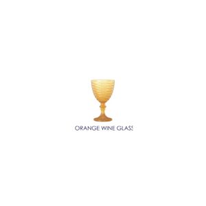Orange Wine Glass