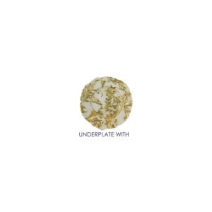 Underplate with Gold Leaves