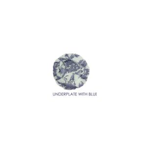 Underplate with Blue Leaves