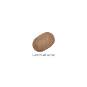 Underplate Wicker Brown Oval