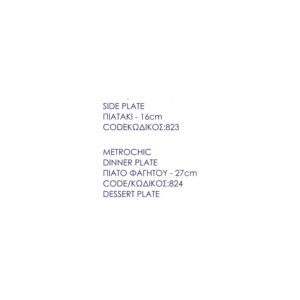 Metrochic Dessert Plate