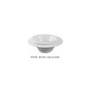 White Bowl Melamine White