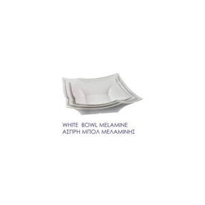 White Bowl Melamine White