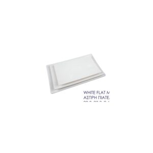 White Flat Melamine Tray