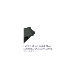 Black Flat Melamine Tray