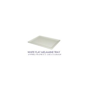 White Flat Melamine Tray