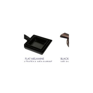 Black Flat Melamine