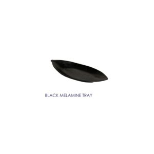 Black Melamine Tray Black