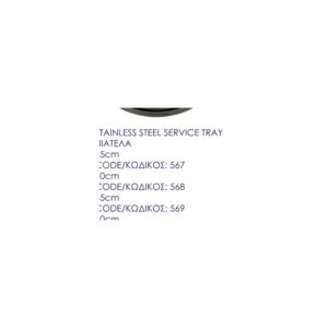 Stainless Steel Service Tray