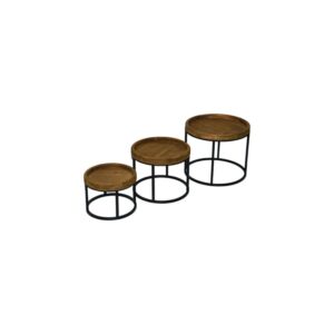 Set Of 3 Wooden Stand